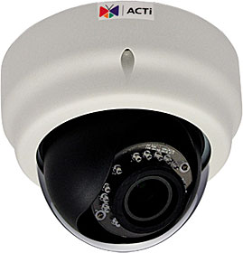 Vnitřní IP dome kamera, TD/N, HD 720p, 1MP, f=2.8÷12mm, WDR, IR přísvit