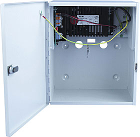 Switched power supply unit in cabinet, 13,8V/6+4A, accu max. 40 Ah
