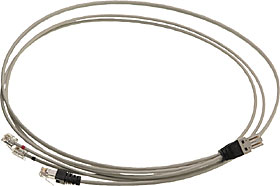 Patch kabel LANmark7 GG45/2xRJ45 5m LSZH