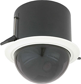 ACUIX IP Dome,In-Ceiling,18X CLR PAL, Clear Dome/Wht Trim