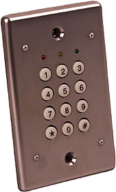Standalone keypad, 50 codes, 2 relays