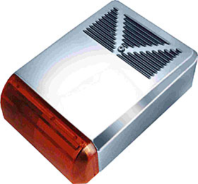 A European style siren of Stainless Steel ( inox ) construction, 120dbA / 1m