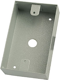 Surface mount single gang back box.