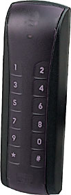 EM-compatible / HID Prox reader, mullion type with keypad, Wiegand output