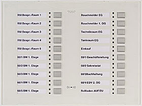 LED keypad, complete set, white, for Mb Secure