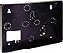 Zadní motážní kryt 30mm, LED/LCD, vysoký, černý, na povrch Zadní motážní kryt 30mm, LED/LCD, vysoký, černý, na povrch