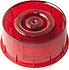 Intelligent wall mount sounder strobe, p. white skirt, red lens, with isolation.