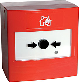 FI700 series analogue manual call point, red housing, IP21