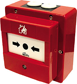 Waterproof manual call point with isolator (red)