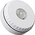 EN54-23 ceiling mounted beacon, shallow base, white, white flash.