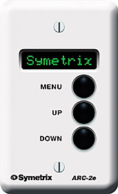 Systémový ovládací panel pro audio matice Symetrix, barva bílá.