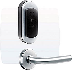 Kartový on-line (wireless) zámek s kováním hotel.syst. TESA