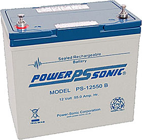 Battery 12V/55Ah with terminals Bolt M6