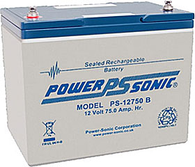 Battery 12V/75Ah with terminals Bolt M6