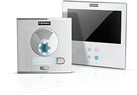 VDS video kit City pro 1 účastníka, povrchový handsfree videotelefon Smile 7"