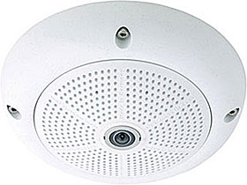 Hemisférická barevná kamera 360°, 5MP, MicroSD, VoIP