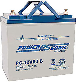 Battery 12V/80Ah with terminals Bolt M6