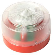 ENscape beacon, red, white flash, low profile base, EN54-23