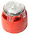 ENscape sounder & beacon, red, red flash, low profile base, EN54-23