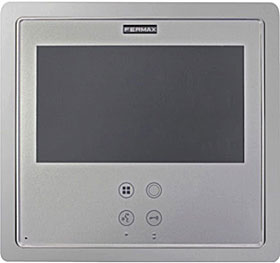 Stříbrný dekorativní rámeček pro zápustnou instalaci SMILE VDS s 7" obrazovkou