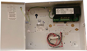 EN54 certified PSU for fire systems, 27,6 VDC / 1,2+0,3 A, "C" box.