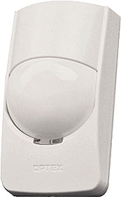 PIR detector, range 15m, Digital Quad Zone Logic, selectable sensitivity L/M/H