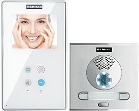 VDS video kit City pro 2 účastníky,2x povrchový handsfree videotel. Smile 3.5"