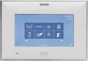 VIVO IP monitor s 7" kapacitní obrazovkou, stříbrný, rozměry 233x164x20 mm