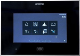 VIVO IP monitor s 7" kapacitní obrazovkou, černý, rozměry 233x164x20 mm