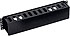 19" vyvazovací panel 2U plastový, černý RAL 9005