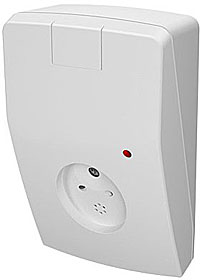 Acoustic glass break detector with active anti-masking  function, range max. 9 m