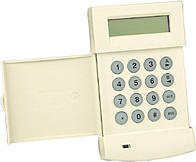 LCD klávesnice s vestavěnou čtečkou HID karet a přívěšků