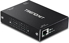 Extender pro Gigabit PoE+ Ethernet, napájení PoE/PoE+/48VDC