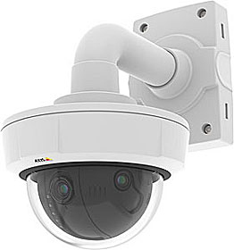 AXIS Q3709-PVE - IP panoramatická dome kamera, pohled 180°, 3 x 4K, IP66