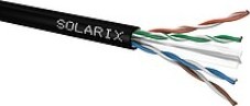 Datový kabel Solarix CAT6 UTP PE venkovní 500m/cívka SXKD-6-UTP-PE černý
