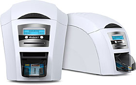 ID Card Printer- double-sided, with LCD, input hopper + option of hand feeding