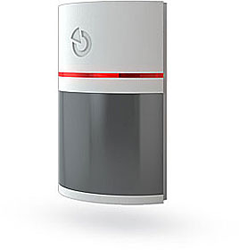 Sběrnicový PIR detektor pohybu s dosahem 90°/12m ve variantě s šedou čočkou