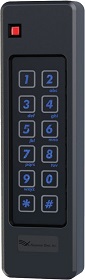 Pyramid & HID proximity reader w/ backlit capacitive keypad, mullion type
