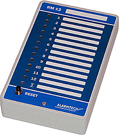 Univerzální signalizační LED tablo v plastovém krytu, 12+1 LED dioda