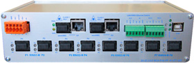Průmyslový managed switch pro LAN-RING 2G, 2x COMBO, 8x SFP, 2x RS485