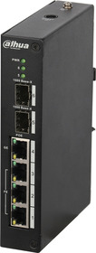 Průmyslový switch 4 porty 10/100Mbps, (4x PoE), kapacita 6.8Gbps, 96W, kov