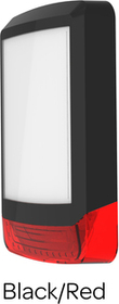 Plastový kryt obdĺžnikový Odyssey X1,fareb. kombinácia čierny kryt/červený maják