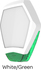 Plastový kryt šestihranný Odyssey X3, barevná kombinace bílý kryt/zelený maják
