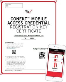 Virtual card for smartphone, for Conekt readers (CSR-35x)