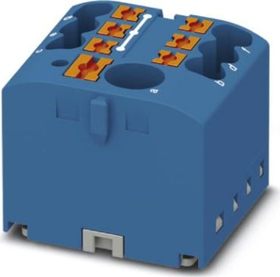 Push-In svorkovnica 500V/24A, 7 svoriek, vodiče prierez 0,14 až 4 mm2, modrá