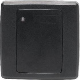 EM+HID-compatible proximity reader, switch-plate size, read range up to 9 cm