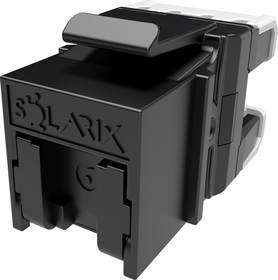 Rychlozařezávací keystone Solarix CAT6 UTP RJ45 černý SXKJ-6-UTP-BK-NA