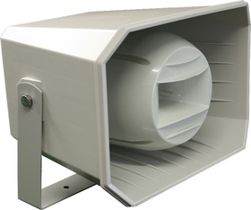 Tlakový hudební 2-pásmový reproduktor 50W @ 100V dle EN54-24, plast, venkovní