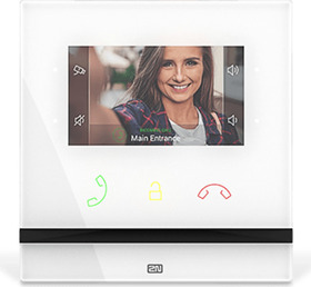 IP Indoor Compact, bílá handsfree jednotka, 4,3" obrazovka