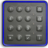 LuminAXS reader with Wiegand output, LightRing and full keypad (16 keys)